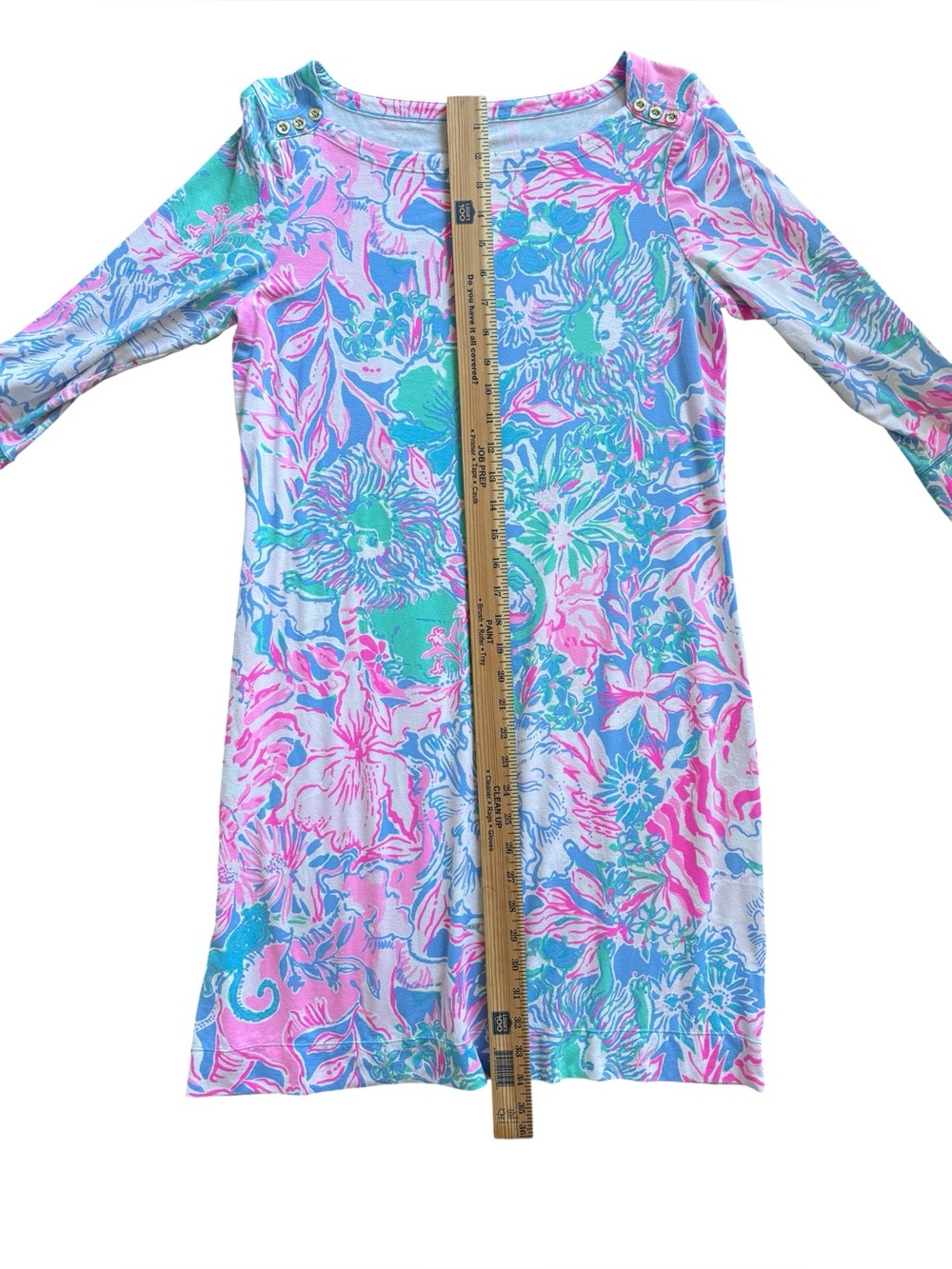 Lilly Pulitzer Sophie Dress L Viva La Lilly Tropical Floral Shift Dress - Picture 8 of 10